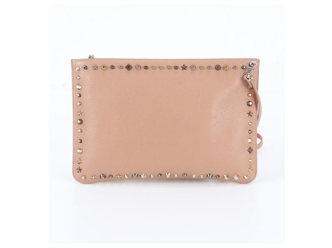 Borsa a pochette Christian Louboutin Rubi Beige - vista 3