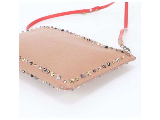 Borsa a pochette Christian Louboutin Rubi Beige - vista 4