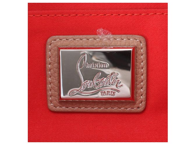 Borsa a pochette Christian Louboutin Rubi Beige - vista 8