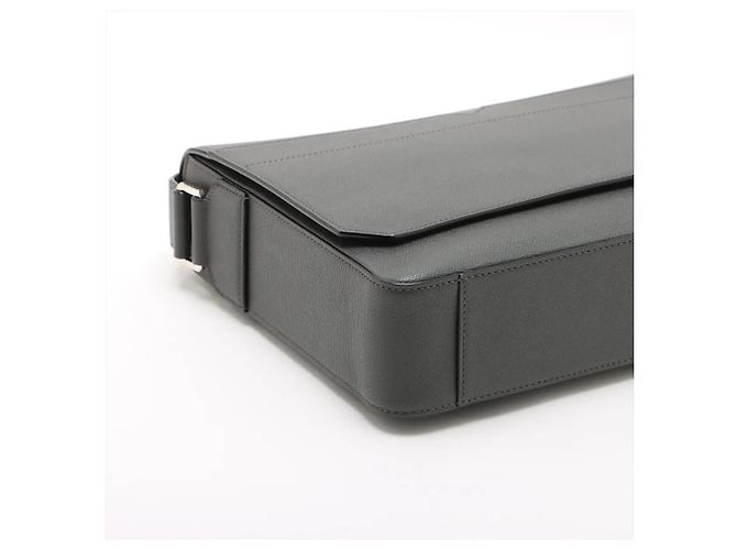 Bolsa de Ombro em Couro Valextra V-Line Marrom - vista 4
