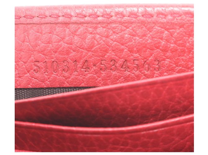 Gucci Interlocking G Leder 2-Way Kettentasche Rot - Ansicht 10