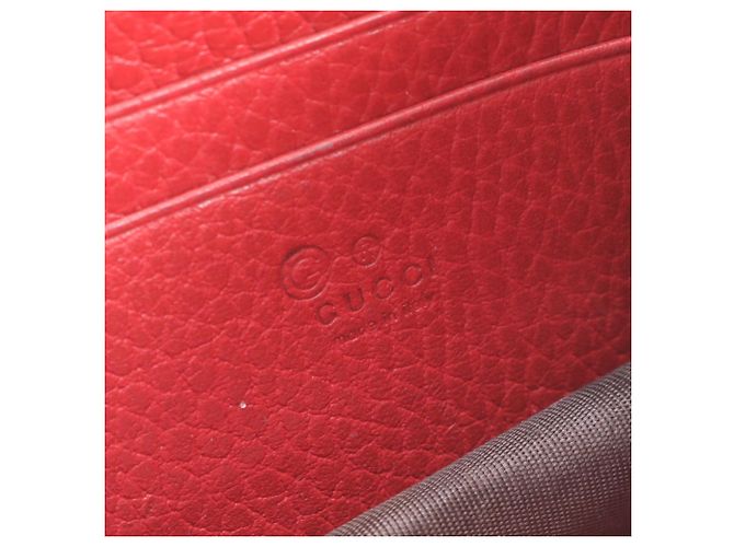 Gucci Interlocking G Leder 2-Way Kettentasche Rot - Ansicht 9