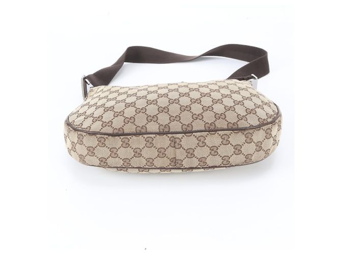 Borsa a tracolla Gucci GG Canvas 122790 in pelle Marrone Beige - vista 6