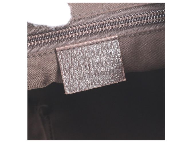 Borsa a tracolla Gucci GG Canvas 122790 in pelle Marrone Beige - vista 8