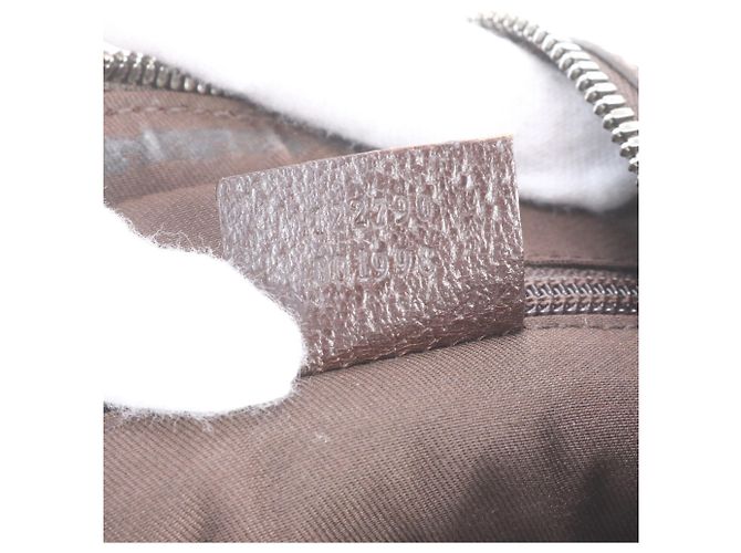 Borsa a tracolla Gucci GG Canvas 122790 in pelle Marrone Beige - vista 9