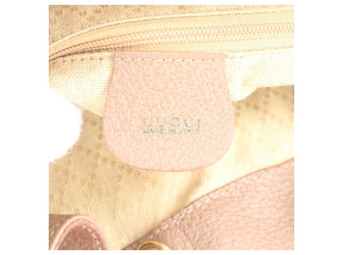 Borsa a tracolla in pelle Gucci Old Bamboo Marrone - vista 8