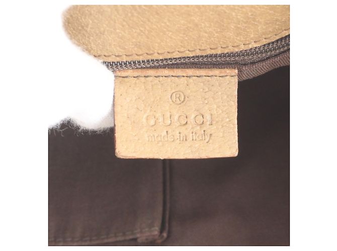 Bolso de hombro Gucci GG Canvas Eclipse de piel Castaño Beige - vista 8