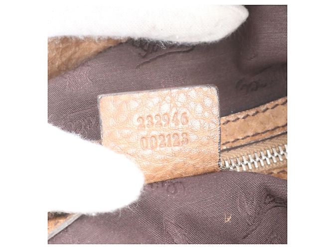 Borsa Tote e a Tracolla Gucci GG Canvas Bamboo Marrone Beige - vista 10