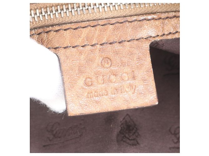 Borsa Tote e a Tracolla Gucci GG Canvas Bamboo Marrone Beige - vista 9