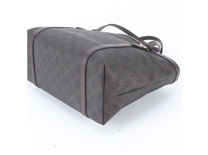 Gucci GG Supreme Nice Leder Tote Bag Braun - Ansicht 4