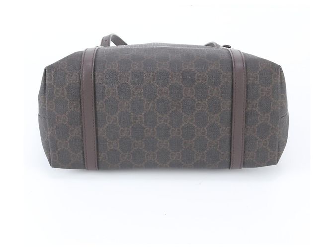 Gucci GG Supreme Nice Leder Tote Bag Braun - Ansicht 6