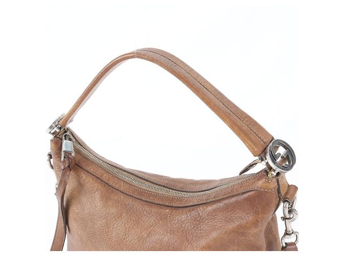 Gucci Miss GG Hobo Leder 2-Way Tasche Braun - Ansicht 3