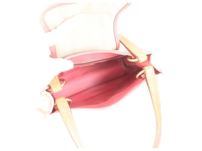 Miu Miu Lederhandtasche Tote Bag Pink Beige - Ansicht 7