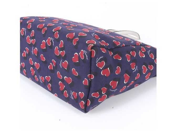 Borsa Tote Gucci Heartbeat All-Over Print Bianco Blu navy - vista 4