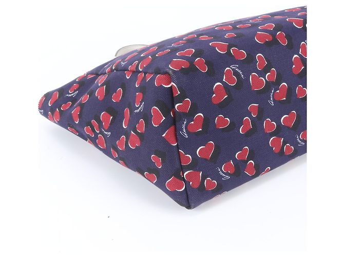 Borsa Tote Gucci Heartbeat All-Over Print Bianco Blu navy - vista 5