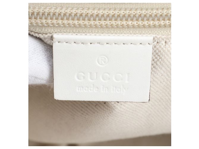 Borsa Tote Gucci Heartbeat All-Over Print Bianco Blu navy - vista 8