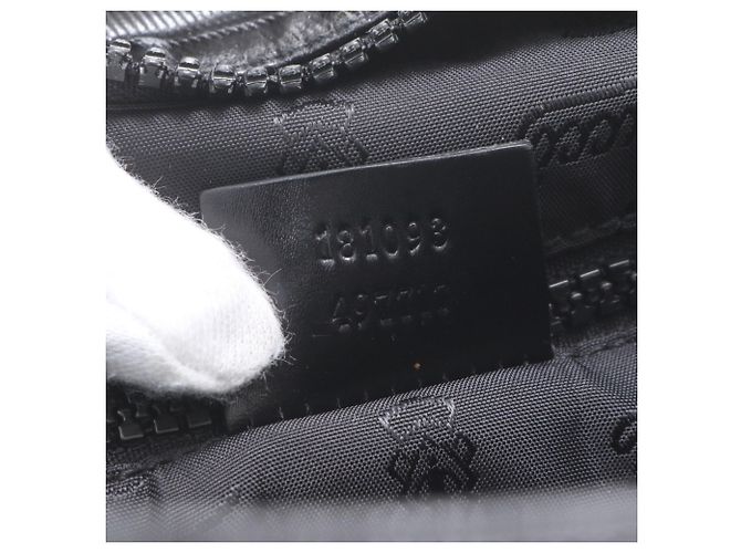 Borsa a tracolla messenger in pelle Gucci Crest Emblem Nero - vista 10