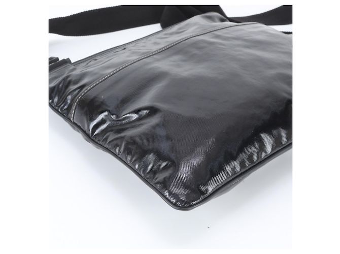 Borsa a tracolla messenger in pelle Gucci Crest Emblem Nero - vista 5