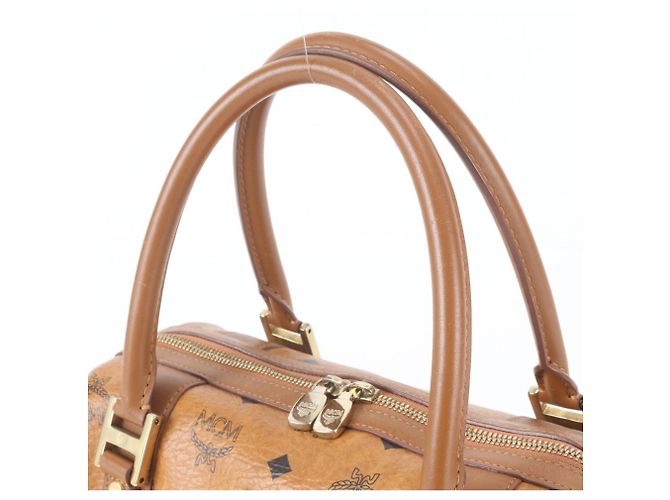 MCM Visetos Monogram Leder Tote Bag Braun - Ansicht 2