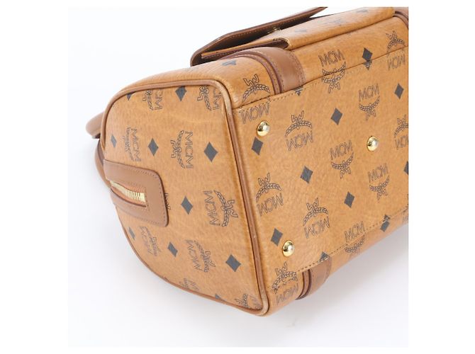 MCM Visetos Monogram Leder Tote Bag Braun - Ansicht 5