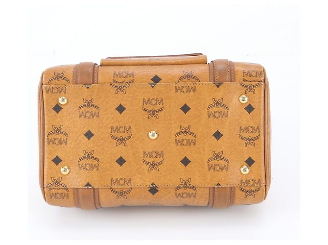 MCM Visetos Monogram Leder Tote Bag Braun - Ansicht 6