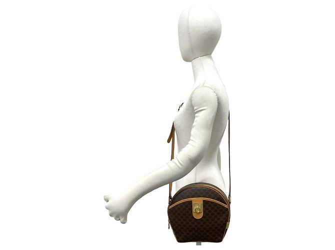 Triomphe Céline Sac à épaule Celine Vintage Macadam Blazon Marron - vue 2