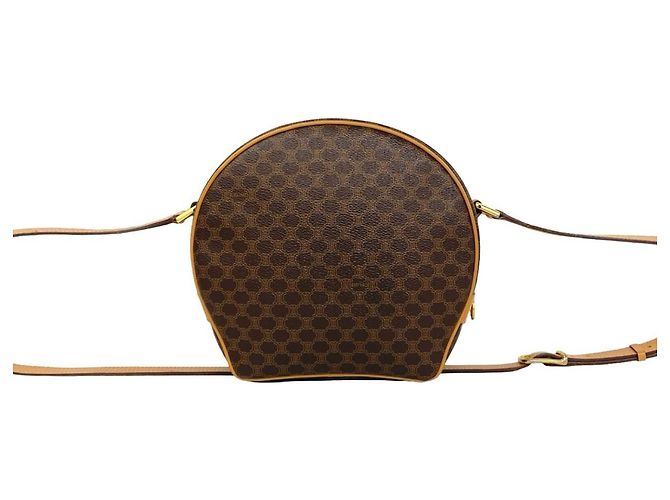 Triomphe Céline Sac à épaule Celine Vintage Macadam Blazon Marron - vue 3