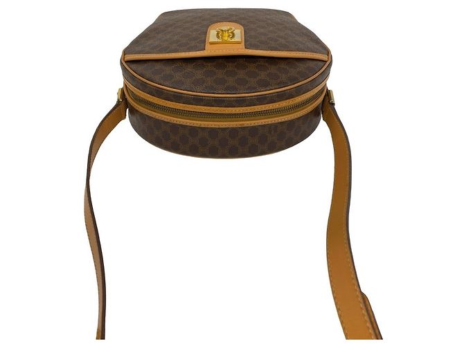 Triomphe Céline Sac à épaule Celine Vintage Macadam Blazon Marron - vue 4