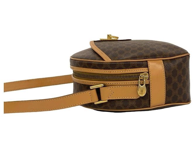 Triomphe Céline Sac à épaule Celine Vintage Macadam Blazon Marron - vue 5
