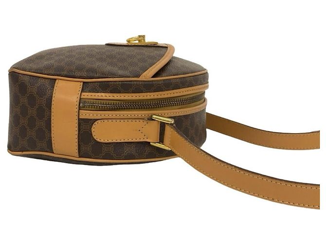 Triomphe Céline Sac à épaule Celine Vintage Macadam Blazon Marron - vue 6