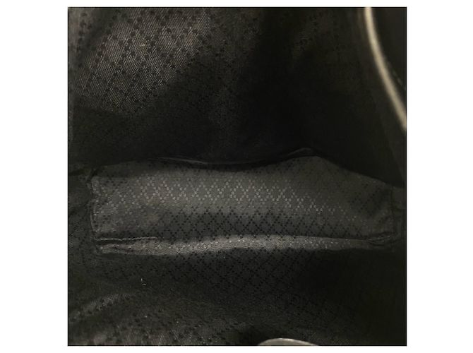 GUCCI Vintage Bamboo Leather Backpack Black - view 9