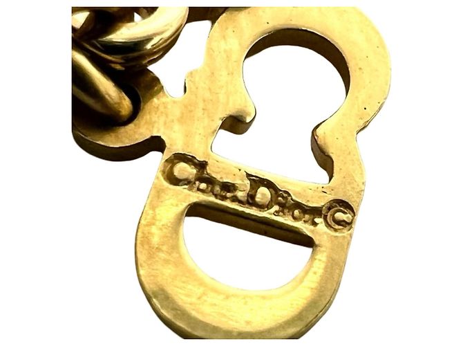 Bracciale con charm a foglia vintage Christian Dior D'oro - vista 3