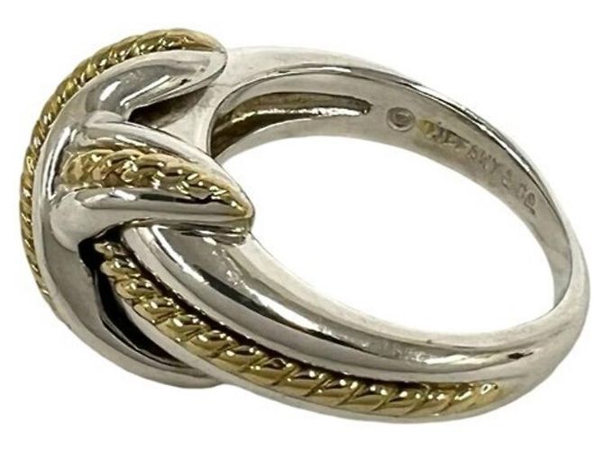 Autre Marque Anello Vintage Signature Tiffany & Co. Argento D'oro - vista 4