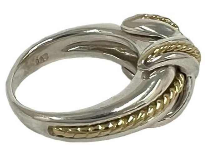 Autre Marque Anello Vintage Signature Tiffany & Co. Argento D'oro - vista 5