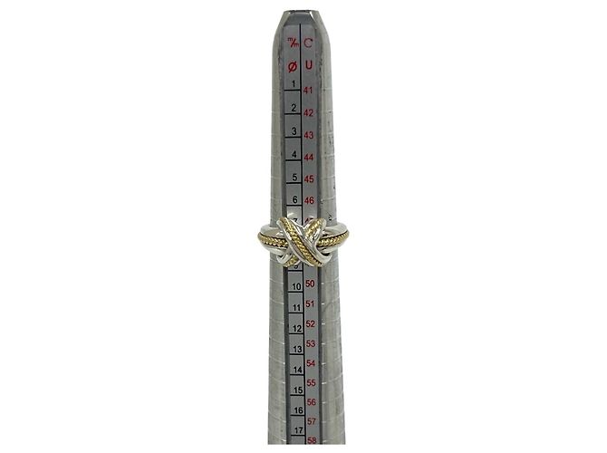 Autre Marque Anello Vintage Signature Tiffany & Co. Argento D'oro - vista 7