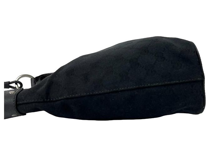 Gucci Black Canvas and Leather Handbag - view 5