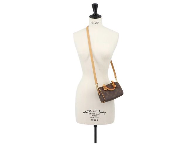 Borsa a mano Louis Vuitton Nano Speedy Monogram Monogramma - vista 9