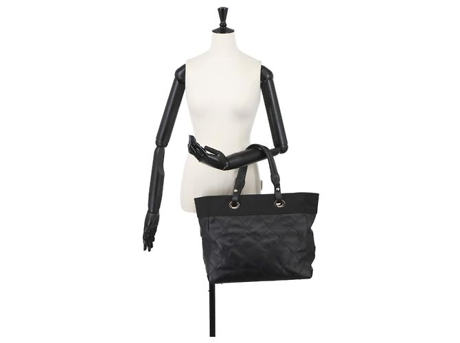 Chanel Paris Biarritz MM Tote Handtasche Schwarz - Ansicht 10