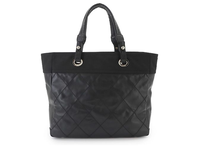 Chanel Paris Biarritz MM Tote Handtasche Schwarz - Ansicht 3