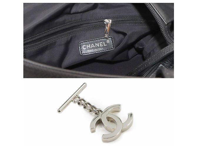 Chanel Paris Biarritz MM Tote Handtasche Schwarz - Ansicht 8
