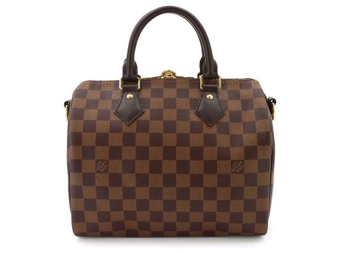 Borsa Louis Vuitton Speedy Bandouliere 25 Damier ebene - vista 3