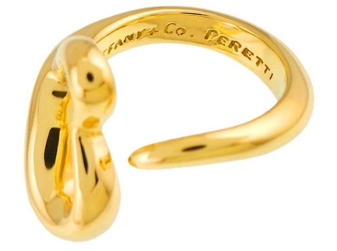 Autre Marque Anello a fascia cuore Tiffany & Co. in oro giallo 18K - vista 4
