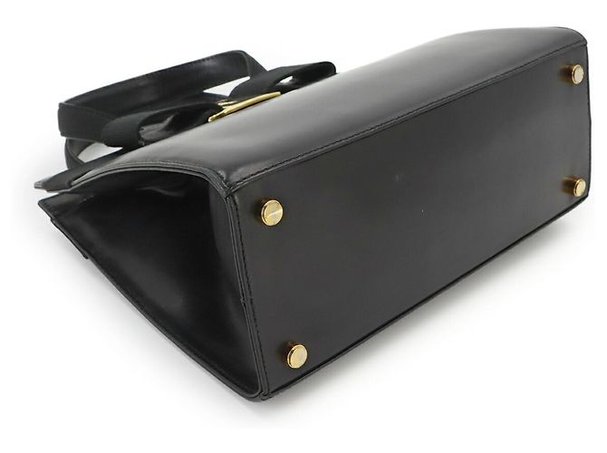 Borsa in pelle Salvatore Ferragamo Vara Ribbon Nero - vista 5