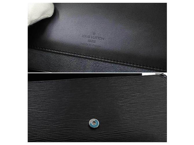Borsa a tracolla Louis Vuitton Nocturne GM in pelle Epi Nero - vista 8