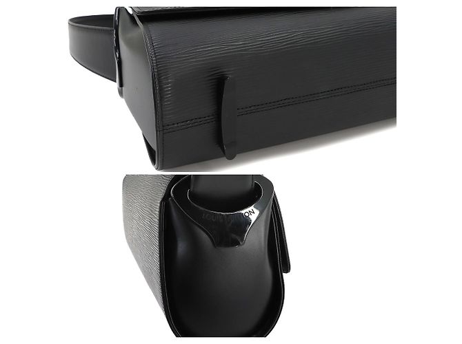 Borsa a tracolla Louis Vuitton Nocturne GM in pelle Epi Nero - vista 9