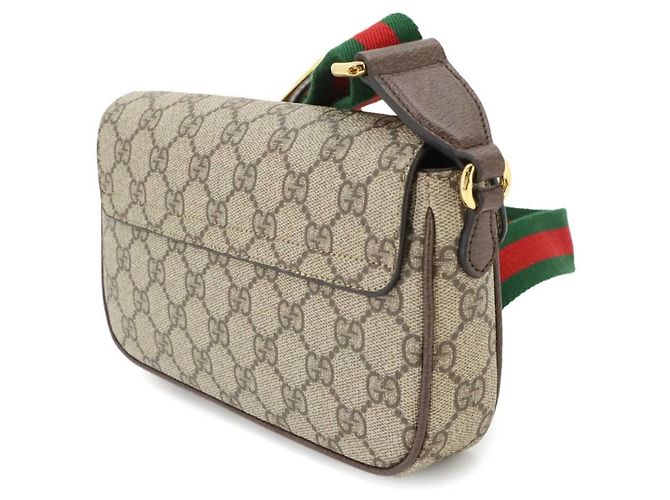 Bolso de hombro Gucci Ophidia Castaño Beige - vista 4