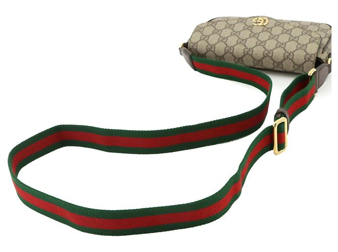 Bolso de hombro Gucci Ophidia Castaño Beige - vista 6