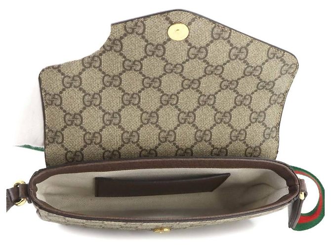 Bolso de hombro Gucci Ophidia Castaño Beige - vista 7