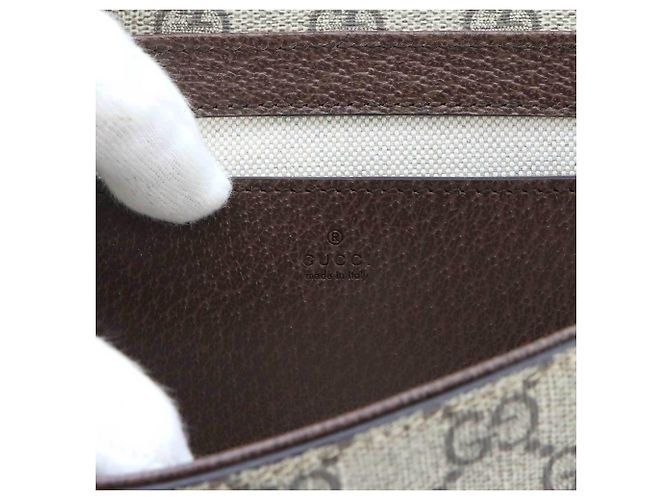 Bolso de hombro Gucci Ophidia Castaño Beige - vista 8
