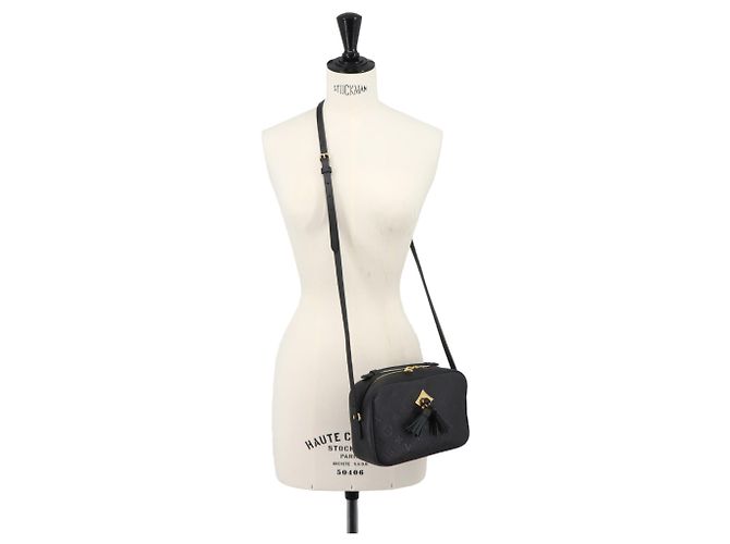 Sac à main épaule Louis Vuitton Monogram Empreinte Saintonge Noir - vue 10